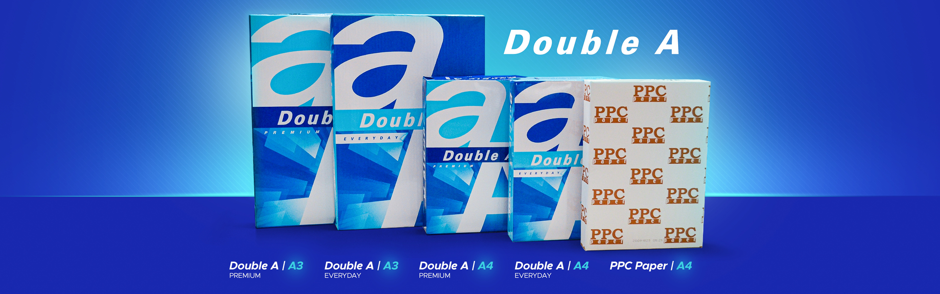 Double A paper baner